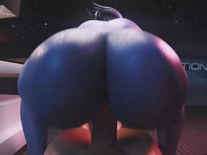 Liara T'soni Reverse Cowgirl (Animation With Sound)