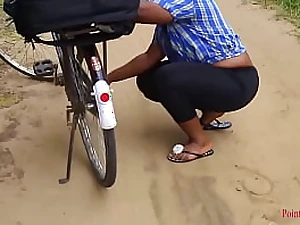 Dark-hued Plumb Goddess gets her jummy caboose porked in a village bush by stranger