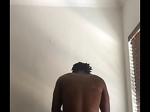 Sexy ebony bush-leaguer gets will not hear of slim body drilled hard beside the morning