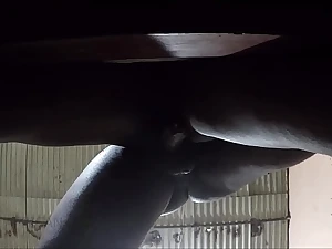 Witness Handsome's renowned ebony takings in a plugged up ravaging while getting a sizzling fountain in her cultivate